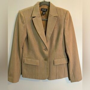 Rafaella Womens Suit Jacket Blazer Size 4 Lined Two Button Closure Stretch